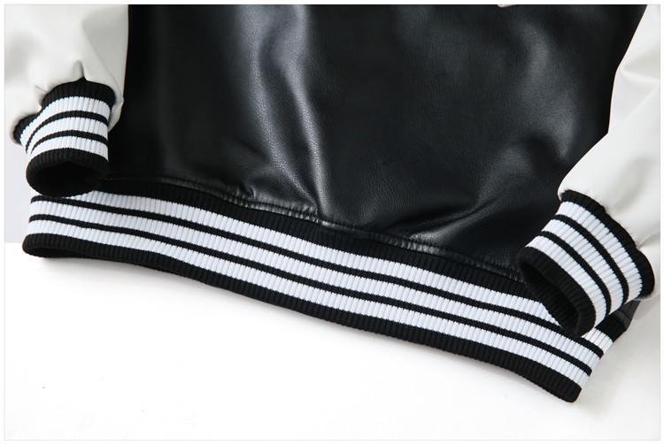 details manches en cote blouson college