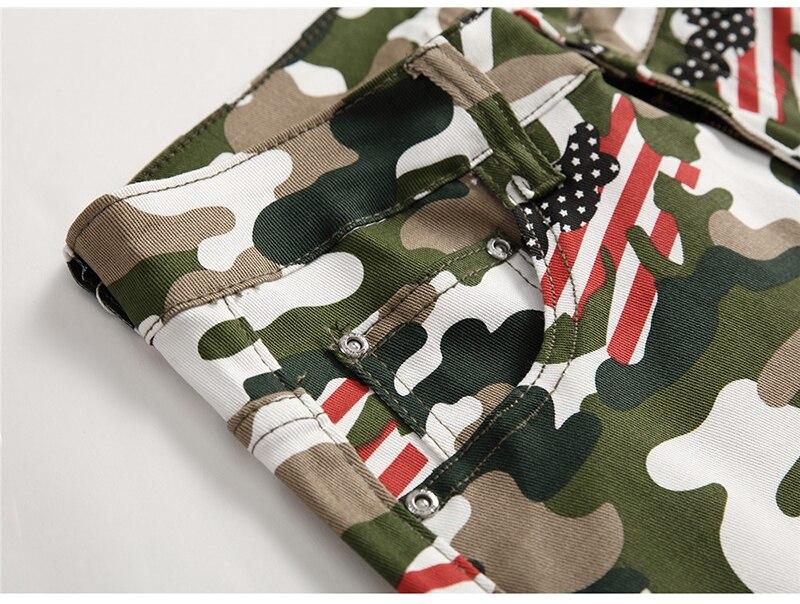 details poche avant jean usa camouflage