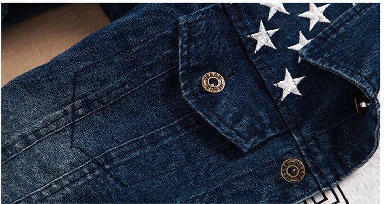 details poche avant veste americaine homme