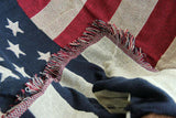 details tapis drapeau us