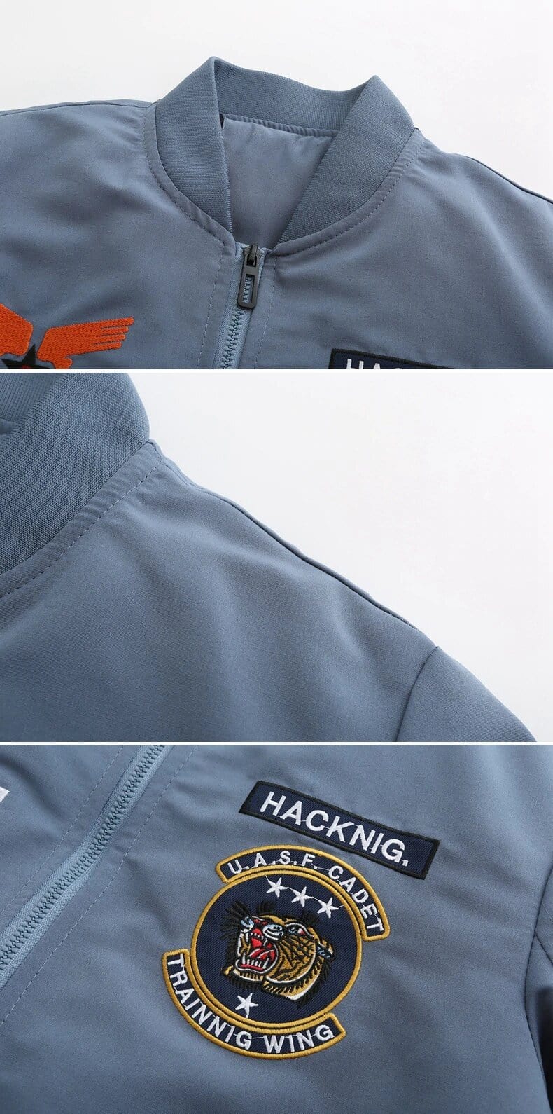 details col blason armee air americaine