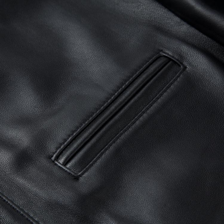 details poche blouson cuir usa