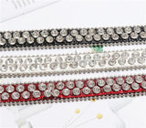 details sangle ceinture gros strass