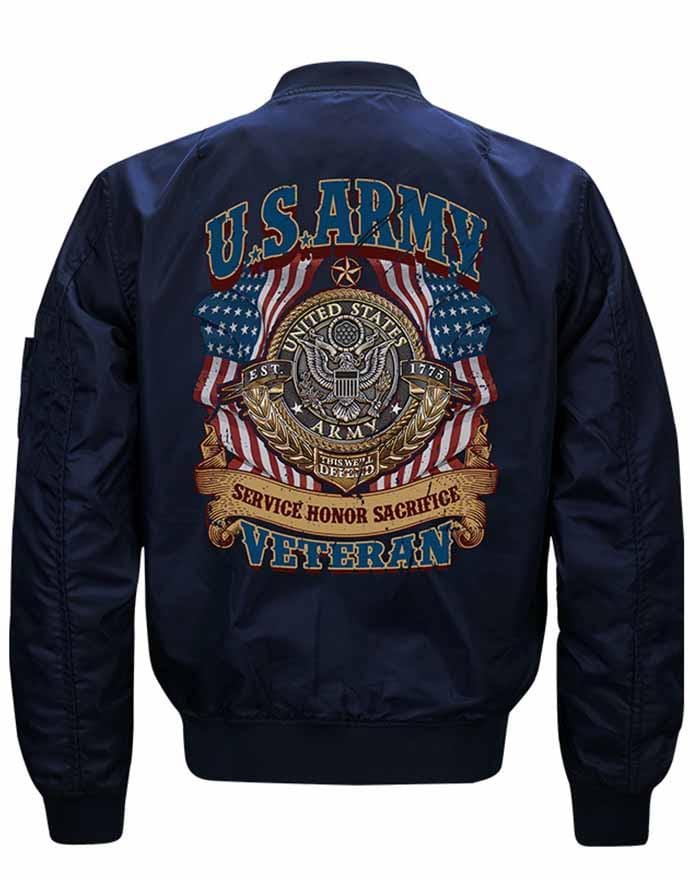 dos blouson armee americaine
