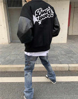 dos blouson teddy baseball USA