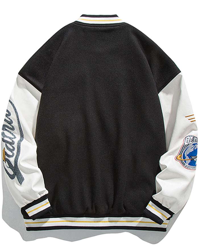 dos blouson teddy étudiant américain