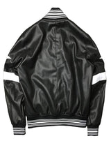 dos blouson teddy noir