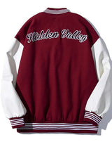 dos blouson teddy varsity américain