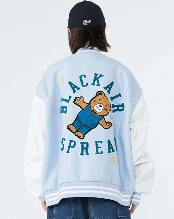 dos blouson varsity étudiant États Unis