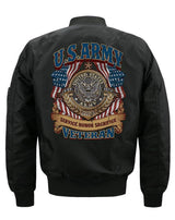 dos bomber noir militaire us
