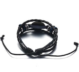 dos bracelet noir corde US