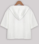 dos crop top americain blanc