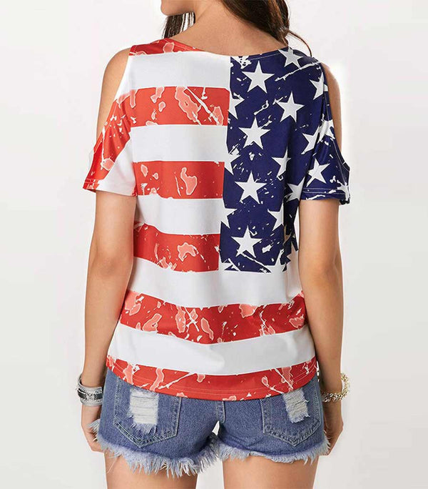 dos haut femme imprime usa