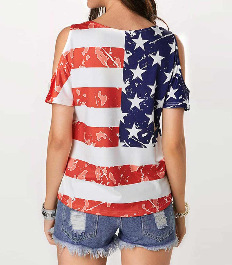 dos haut femme imprime usa