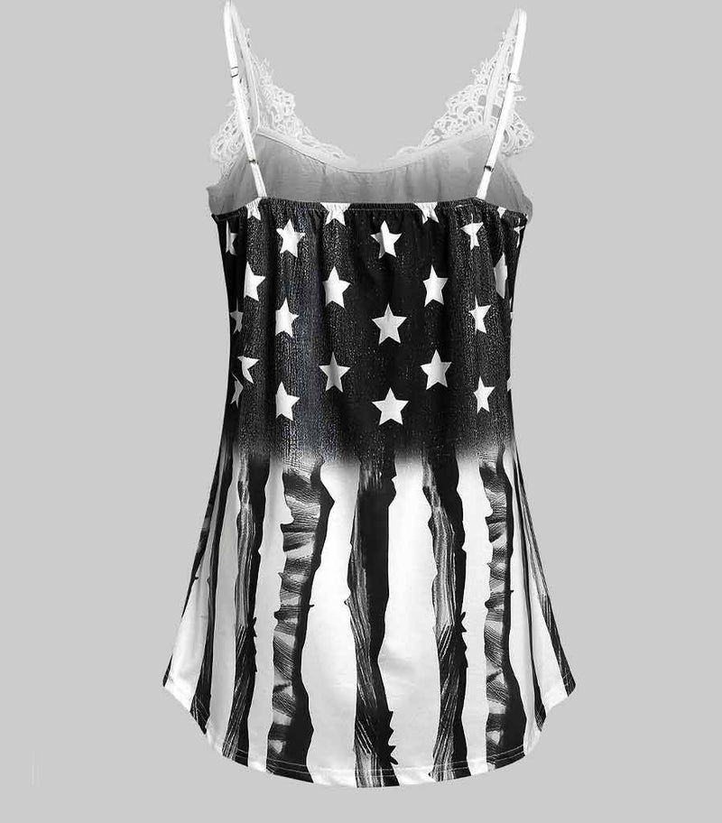 dos haut us bretelle noir et blanc