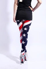 dos legging motif drapeau usa