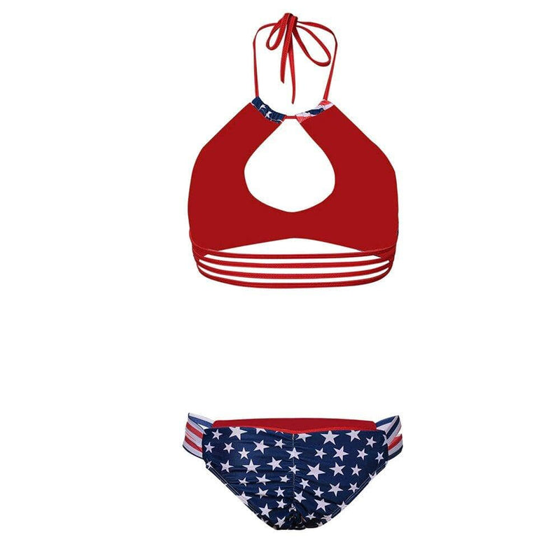 dos maillot sexy motif usa