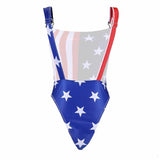 dos maillot USA look salopette