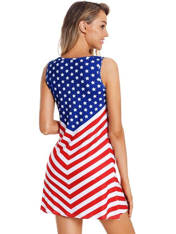 dos robe femme motif us