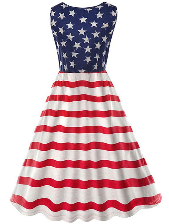 dos robe motif etats unis