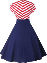 dos robe retro motif usa