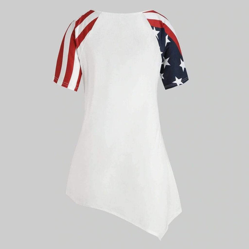 dos t shirt pavillon usa femme