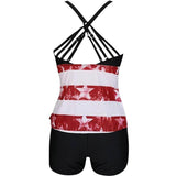 dos tankini drapeau americain