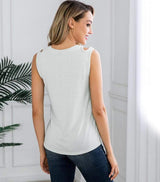 dos top blanc femme noeud usa