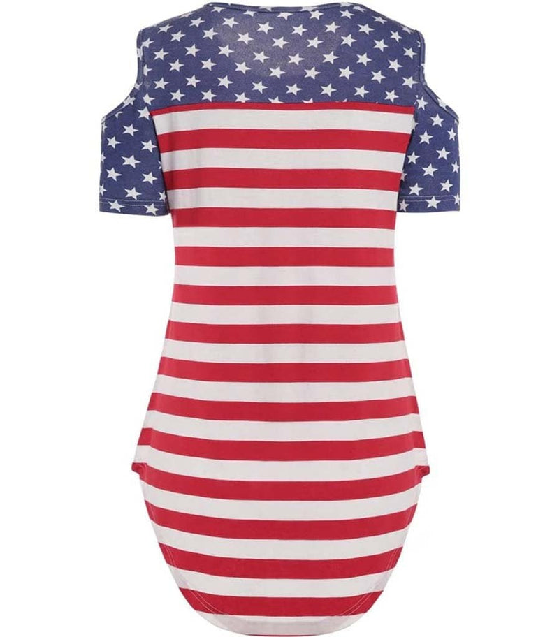 dos top femme motif us