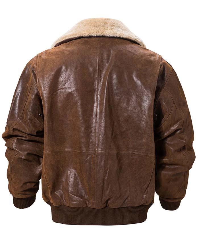 dos veste americaine marron homme