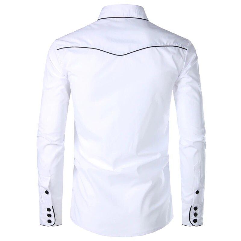 dos chemise blanche western