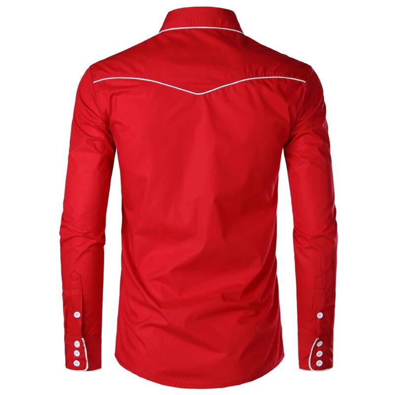 dos chemise rouge etats unis