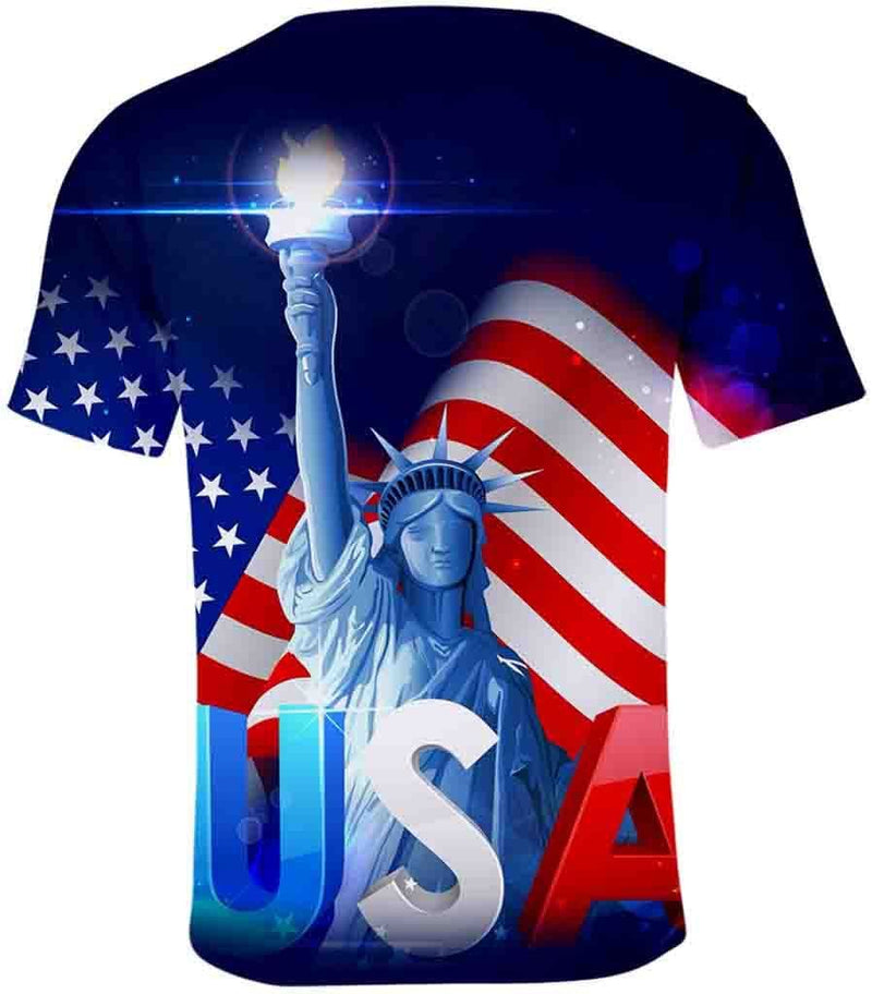 dos t shirt amerique liberty