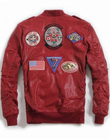 dos blouson homme aviateur usa
