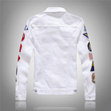 dos blouson jean look etats unis
