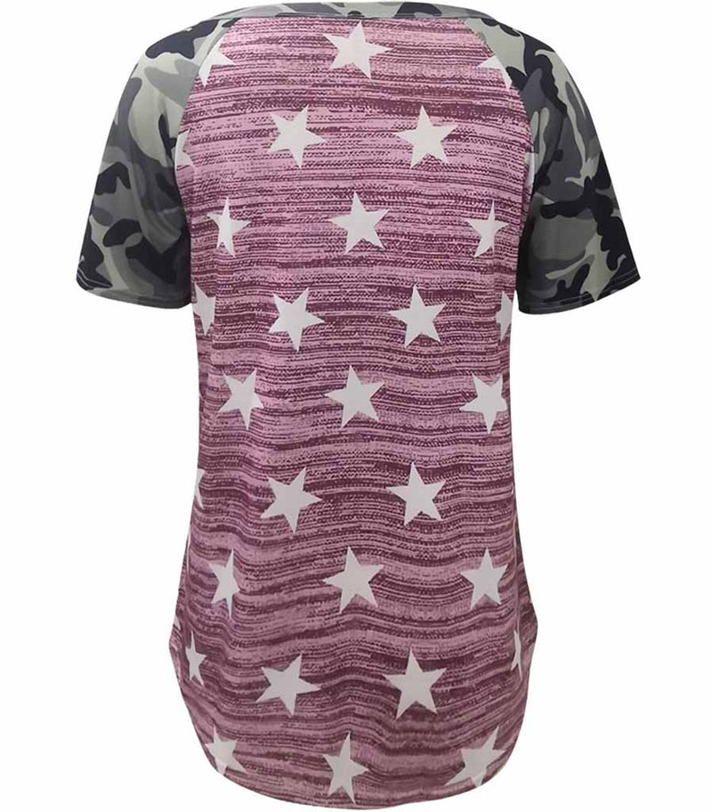 dos t shirt camouflage usa