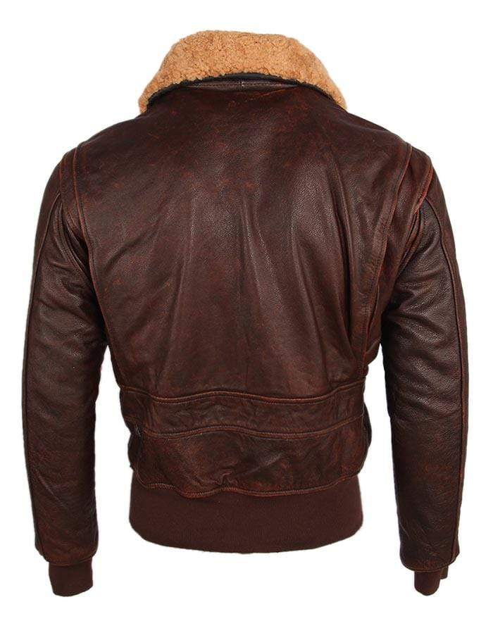dos veste cuir armee usa