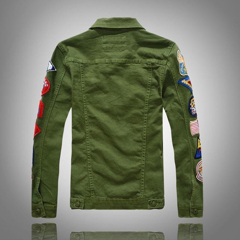 dos veste us jean verte 