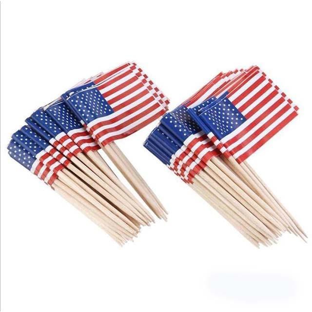 drapeau americains carton decoration fetes