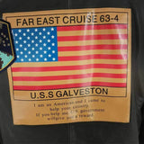 drapeau americain veste cuir navy