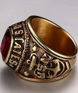flanc gauche bague marine us