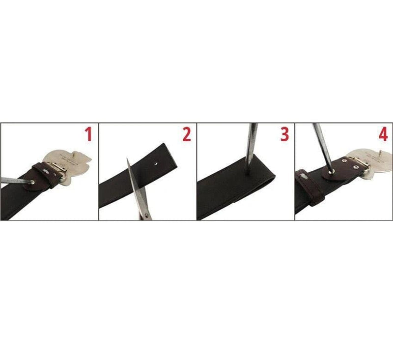 guide raccourcissement ceinture style western cuir
