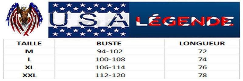 guide tailles debardeur tete de mort americain