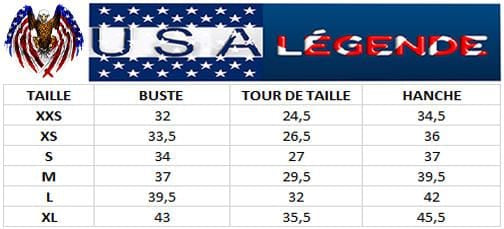 guide tailles haut americain epaule denudee