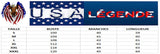 guide tailles haut americain femme