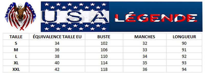 guide tailles robe americaine femme