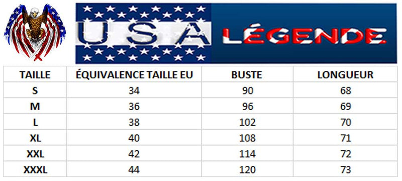 guide tailles t shirt usa femme