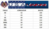 guide tailles-top imprime americain femme