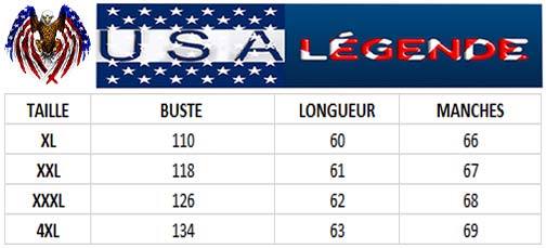guide tailles veste american college pour fille