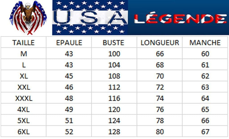 guide tailles veste militaire airborne